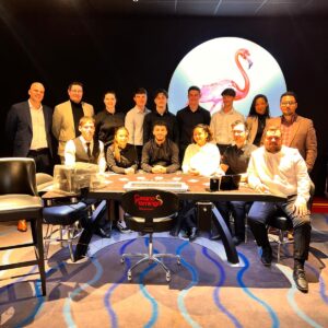 Groupe de stagiaire dans casino
