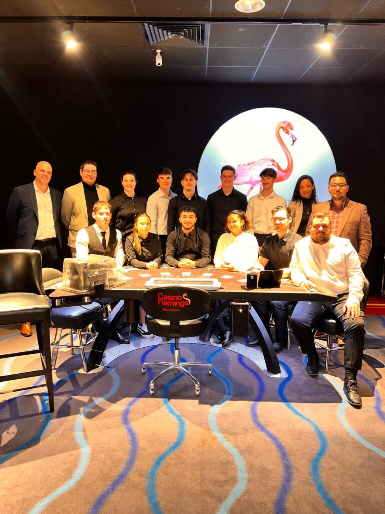 Groupe de stagiaire dans casino