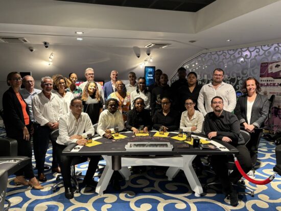 groupe de futurs croupier au casino