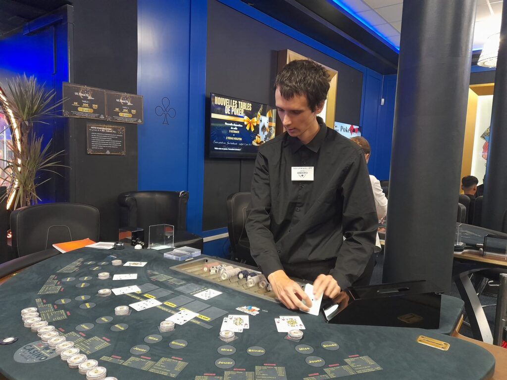 Croupier au black jack